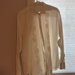 Tommy Bahama men’s white button up shirt